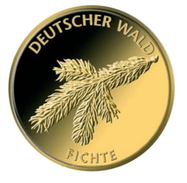 Deutscher Wald Fichte 2012 Goldmünze - 20 Euro