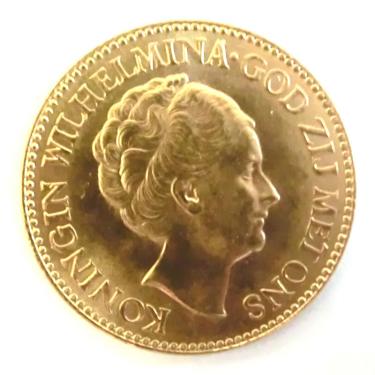 Niederlande Wilhelmina Goldmünze 10 Gulden