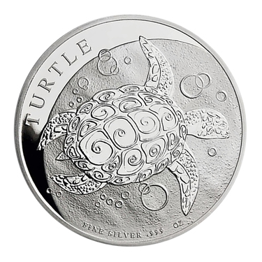 Silbermünze Niue Turtle Schildkröte 2015 - 2 Unzen