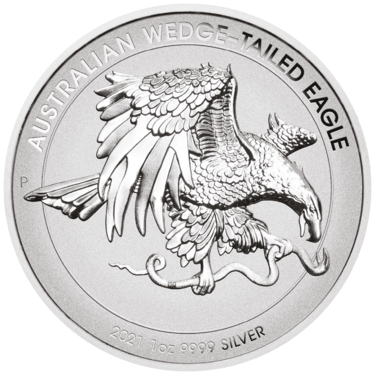 Silbermünze Wedge Tailed Eagle 2021 - 1 Unze