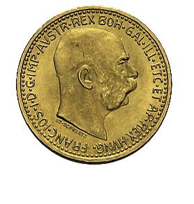 10 Kronen Österreich Goldmünze - 1912 - Nachprägung, 3,05 Gramm