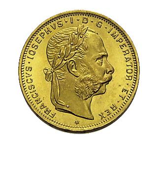 8 Florin Österreich Goldmünze - 5,80 Gramm Gold