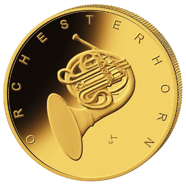 Orchesterhorn 50 Euro Goldmünze