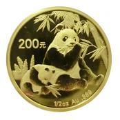 China Panda Goldmünze 2007 - 1/2 Unze