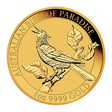 Goldmünze Bird of Paradise – Manucodia Paradiesvogel 2019 - 1 Unze