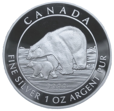 Silbermünze Kanada Polarbär 2015 - 1 Unze PP