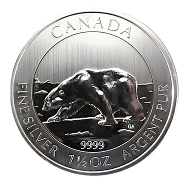 Silbermünze Kanada Polarbär 2013 - 1 1/2 Unzen