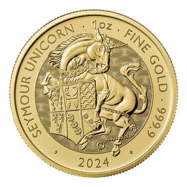 Goldmnze Seymour Unicorn 1 oz - Royal Tudor Beasts 2024
