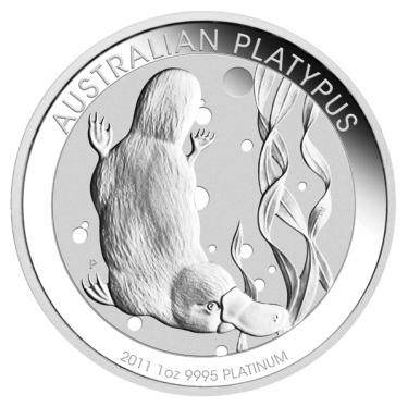 Australien Platinmünze Schnabeltier - Platypus - 1 Unze - 100 Dollar