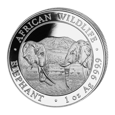 Silbermnze Somalia Elefant 2020 - 1 Unze
