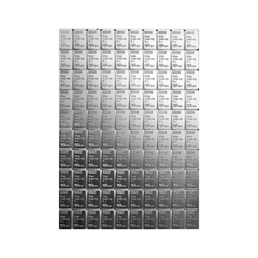 CombiBar Tafelbarren 100 x 1 Gramm Feinsilber divers  - ohne Verpackung und Zertifikat