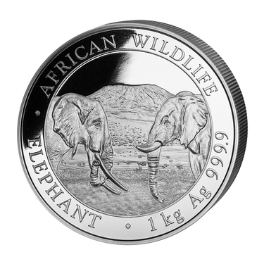 Silbermünze Somalia Elefant 2020 - 1 Kilo