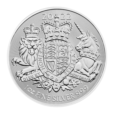 Silbermünze Großbritannien The Royal Arms 2022 - 19 % - 1 Unze