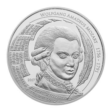 Silbermünze Mozart Coin 2017 - 1 Unze