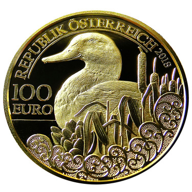Wildtiere Österreich 100 Euro Die Stockente 2018 PP
