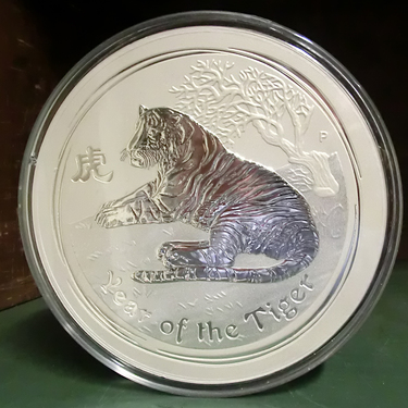 Silbermünze Lunar II Tiger 2010 - 10 Kilo