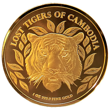 Goldmnze Lost Tigers of Cambodia 2022 - 1 Unze