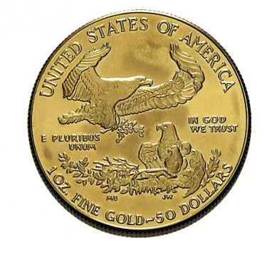 American Eagle Goldmünze divers - Typ 1 - 1 Unze