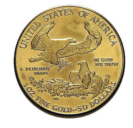 Eagle Münze 1 Unze Rückseite