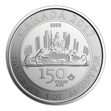 Silbermünze Voyageur 150 Jahre Canada - 1 Unze